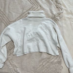 Soft Cropped Turtleneck